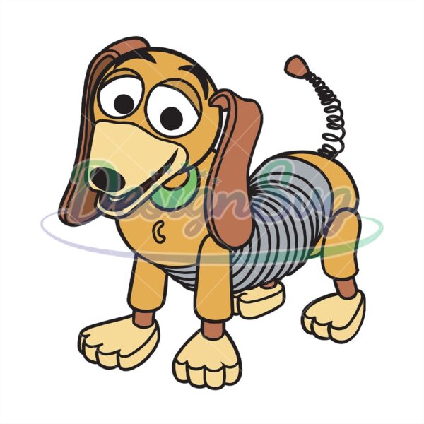 Toy Story Cartoon Slinky Dachshund Dog SVG