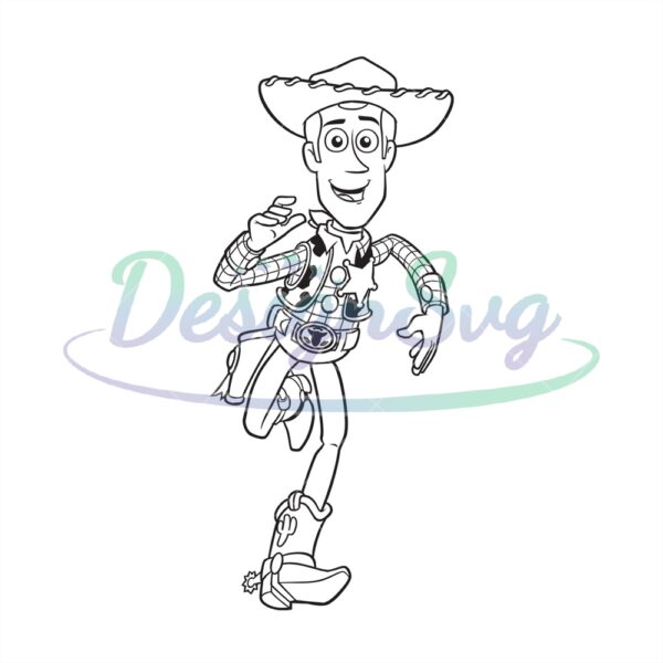 Toy Story Running Woody Silhouette