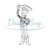 Toy Story Cowboys Woody Toy Silhouette