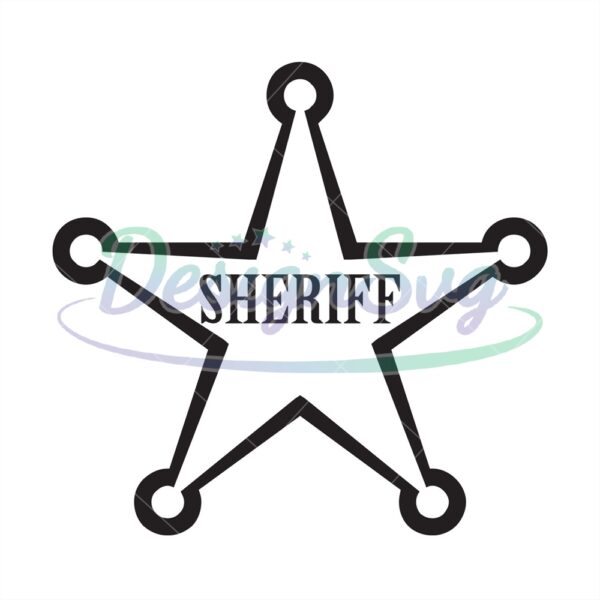 Toy Story Logo Sheriff Star Silhouette