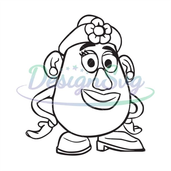 Toy Story Character Mrs Potato Head Toy SVG