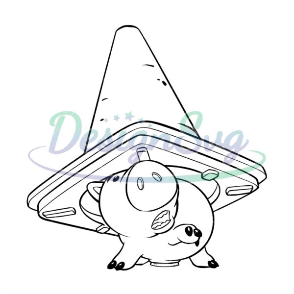 Character Hamm Pig Stuck In The Cone SVG