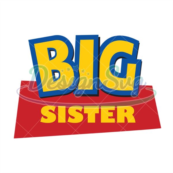 Cartoon Toy Story Big Sister SVG