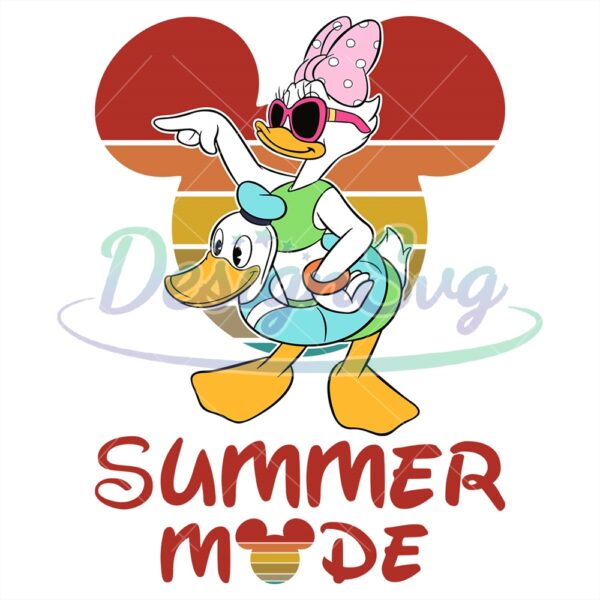 disney-daisy-duck-summer-vacation-mode-png