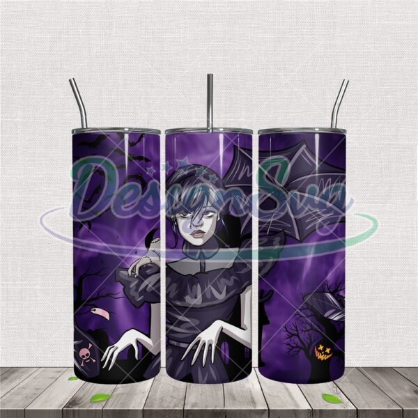 wednesday-tumbler-sublimation-halloween-design-png