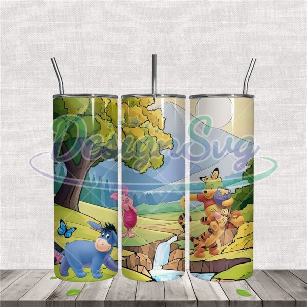 winnie-the-pooh-characters-tumbler-wrap-png