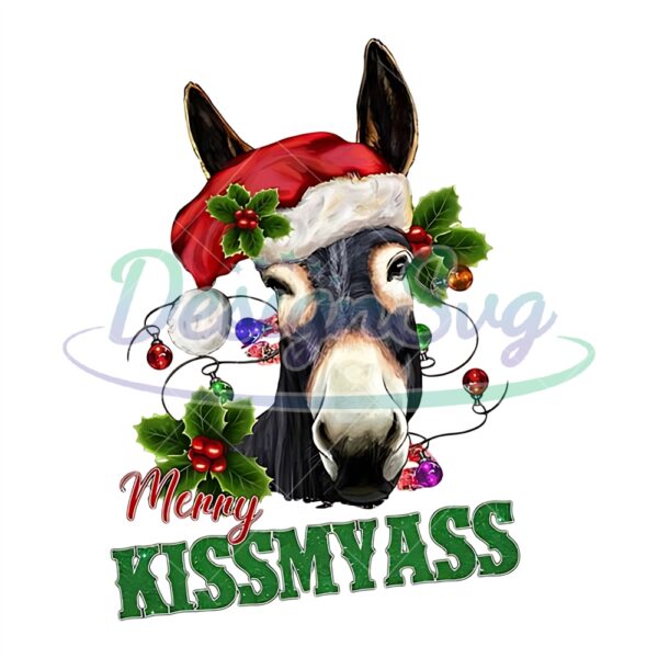 merry-kissmyass-donkey-png-sublimation-design-christmas-donkey-png-christmas-animal-png-merry-christmas-png