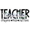 Teacher Crayons Kids Caffeine SVG