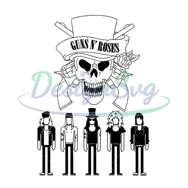 guns-and-roses-svg-cricut-print-sticker-decal-high-quality-digital-file-download-only-vector-svgpdfpngeps