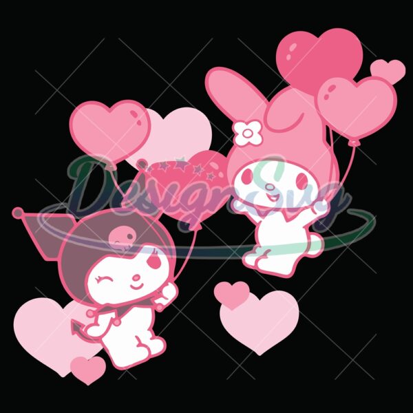 my-melody-and-kuromi-valentine-day-hearts-svg-valentine-svg-melody-svg-kuromi-svg-my-melody-and-kuromi-svg-couple-s