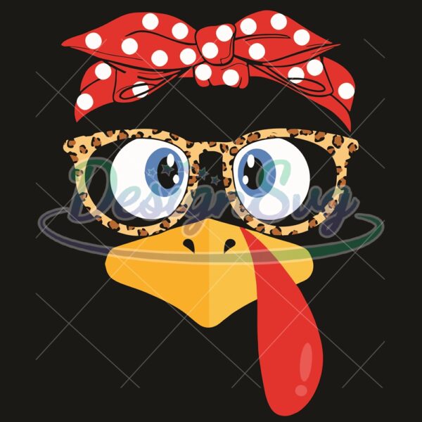 turkey-face-leopard-print-glasses-svg-turkey-face-thanksgiving-svg