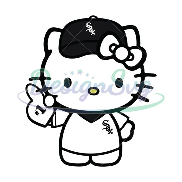 hello-kitty-chicago-white-sox-svg-cute-kitty-cat-white-sox-baseball