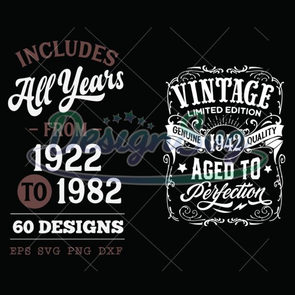 vintage-aged-to-perfection-svg-all-years-included-limited-edition-svg-birthday-vintage-svg-aged-to-perfection-svg