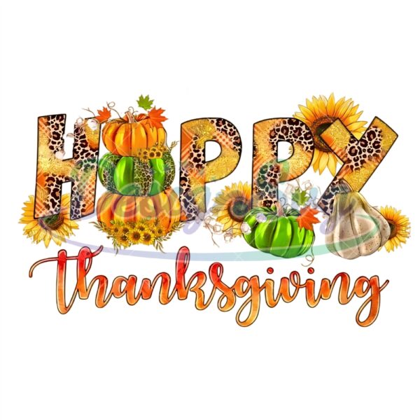 Happy Thanksgiving Leopard Png