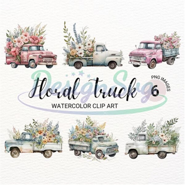 floral-truck-clipart-nursery-wall-art-pink-flowers-png-pink-truck-spring-clipart-floral-clipart-clipart-bund