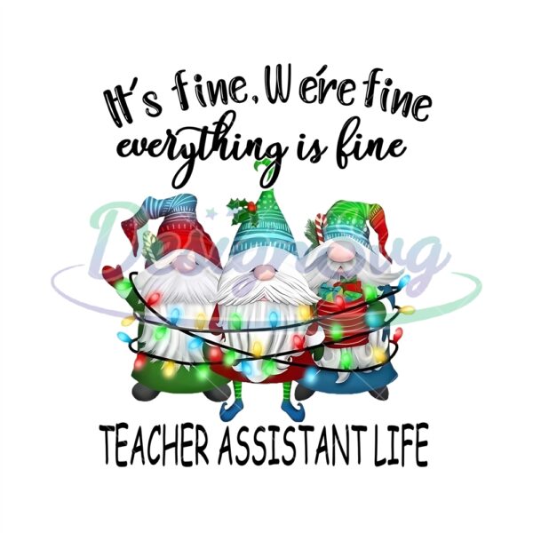 its-fine-were-fine-everything-is-fine-gnome-png-christmas-gnome-teacher-assistant-life-png-christmas-teacher-assista