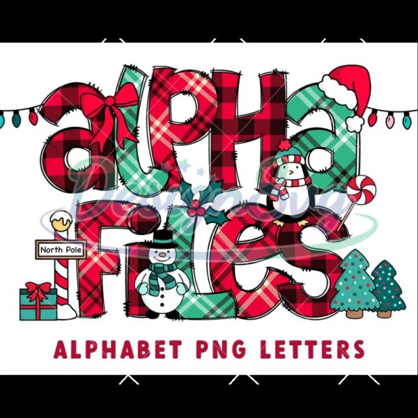 christmas-plaid-alphabet-set-png-files-doodle-letters-christmas-doodle-name-lettersdoodle-monogram-alphabet