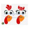 Couple Turkey Face SVG Cut Files