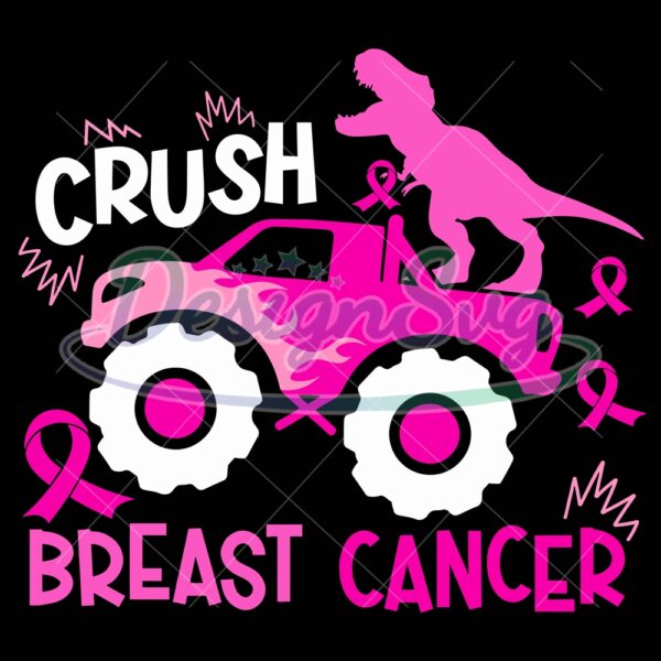 crush-breast-cancer-dinosaur-svg-breast-cancer-svg-breast-cancer-trex-monster-truck-svg-boys-breast-cancer-svg-pink