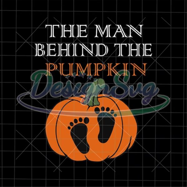 The Man Behind The Pumpkin Svg