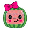 Cocomelon Girl Bow Svg File For Cricut