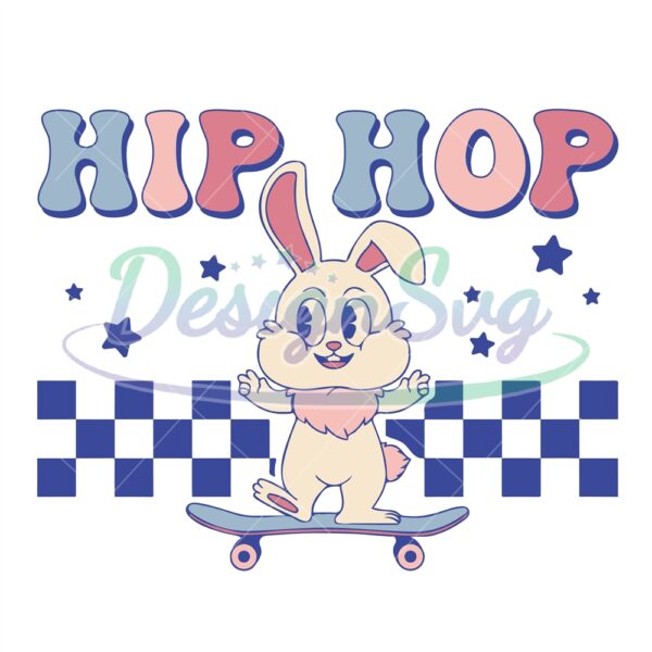 hip-hop-svg-happy-easter-svg-retro-bunny-svg-skateboard-svg-boy-shirt-funny-eater-dxf-png-eps
