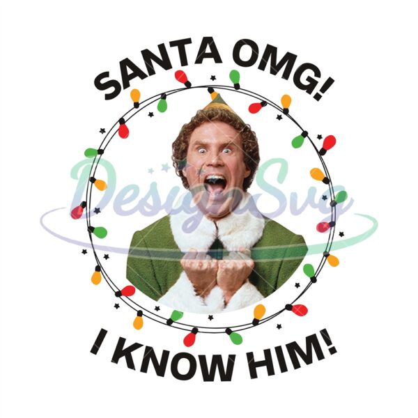 buddy-the-elf-santa-omg-i-know-him-funny-christmas-shirt-family-shirts-ugly-xmas-sweater-christmas-gift