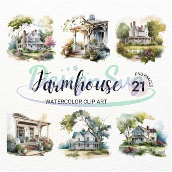farmhouse-png-farmhouse-front-porch-watercolor-clipart-summer-clipart-porch-bundle-png-rustic-country-barn