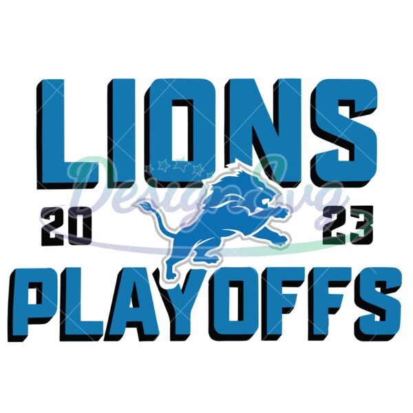 retro-detroit-lions-nfl-playoffs-2024-svg
