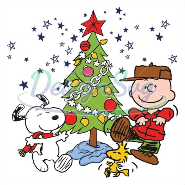 charlie-brown-and-snoopy-xmas-svg-funny-christmas-tree-file