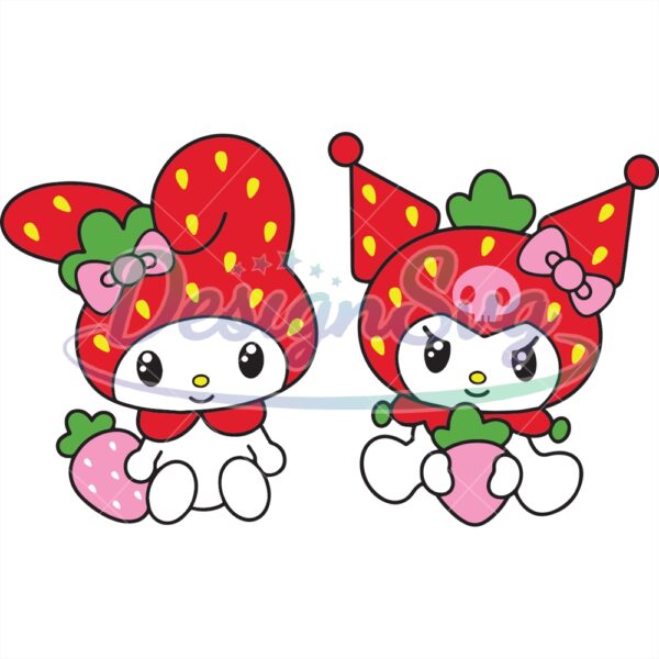 strawberry-my-melody-kuromi-svg