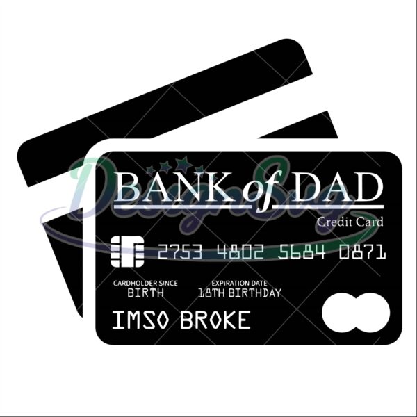 Bank Of Dad Svg Files Gift For Father