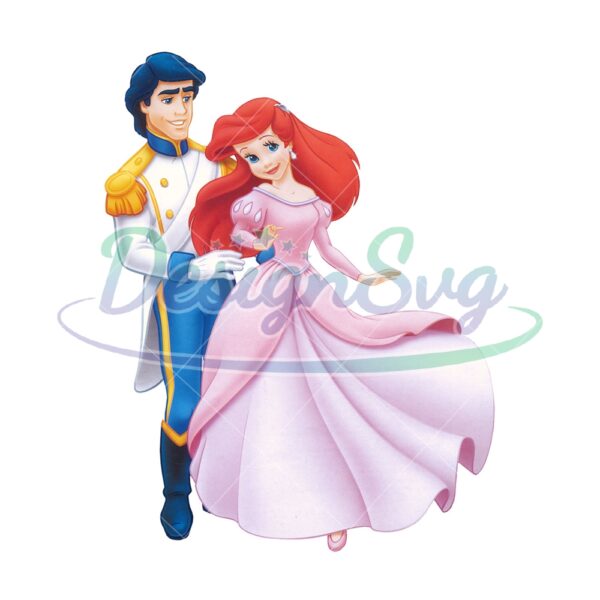 disney-prince-eric-and-princess-ariel-the-little-mermaid-png