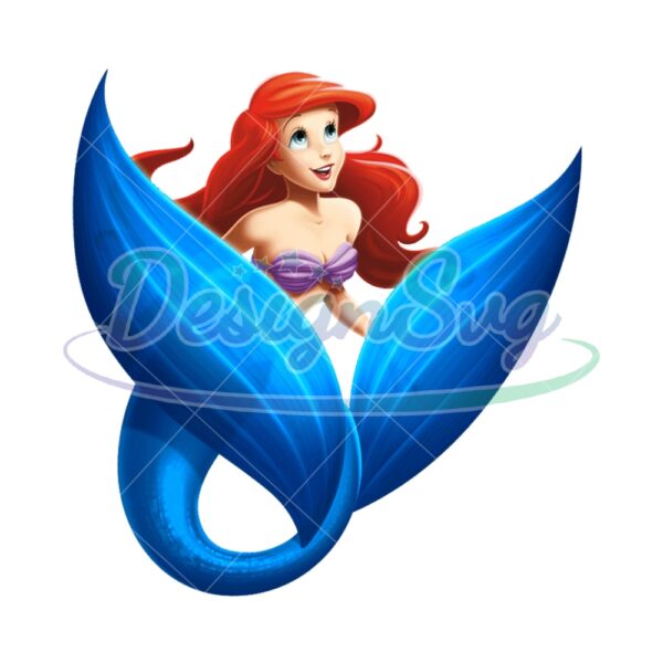 blue-fish-tail-little-mermaid-ariel-png