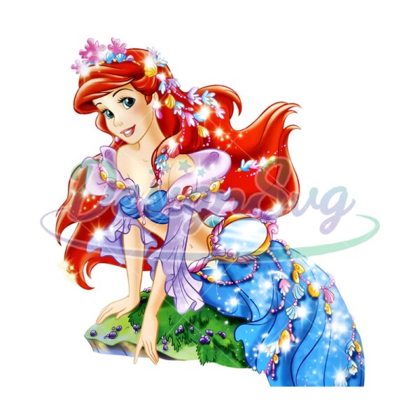 twinkling-dress-prettiest-little-mermaid-ariel-png