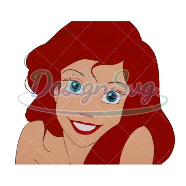 the-little-mermaid-ariel-face-png-vector-clipart