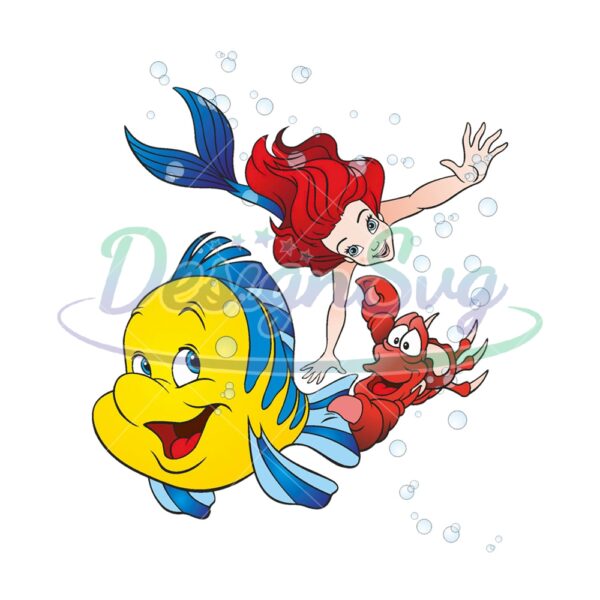 little-mermaid-ariel-and-friends-disney-png