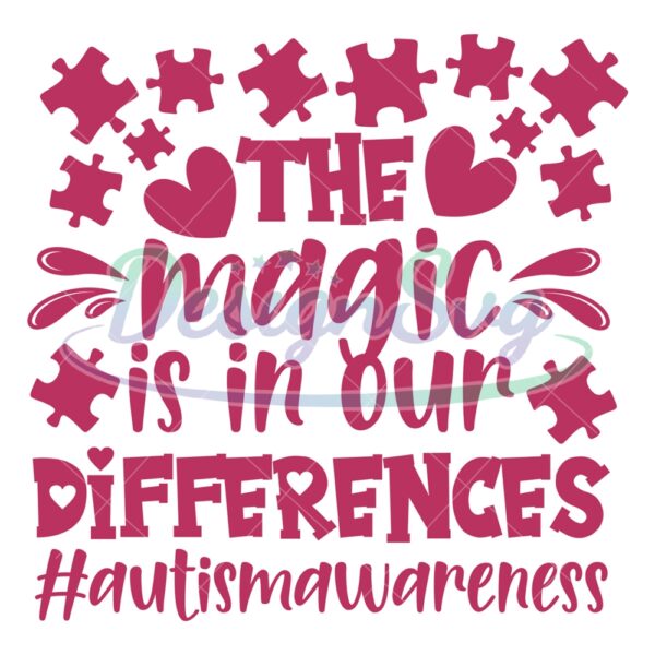 the-magic-is-in-our-differences-autism-doodle-svg