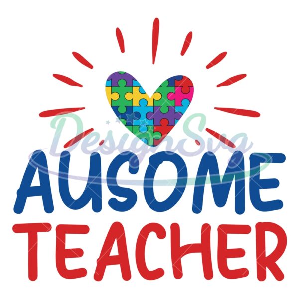 ausome-teacher-autism-heart-shape-puzzle-svg