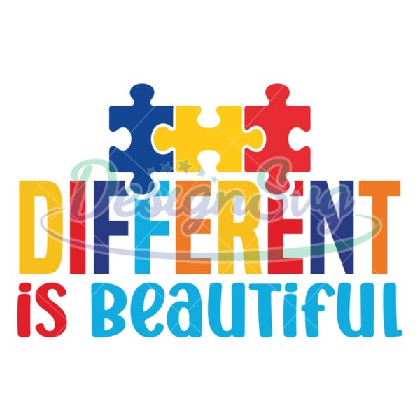 different-is-beautiful-autism-puzzle-piece-svg