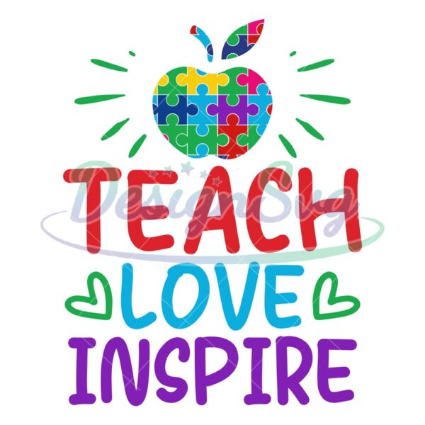 teach-love-inspire-autism-apple-puzzle-svg