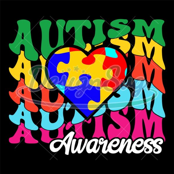 autism-awareness-groovy-rainbow-puzzle-svg