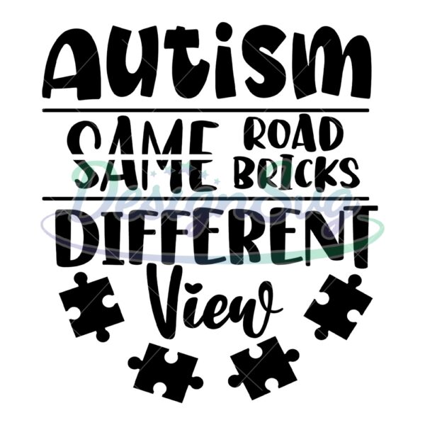 autism-same-road-same-bricks-different-view-svg