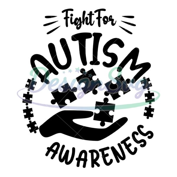 fight-for-autism-awareness-puzzle-logo-svg
