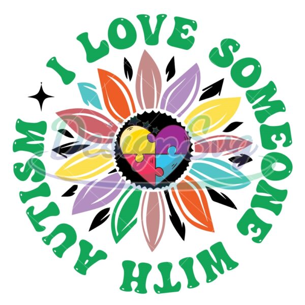 i-love-someone-with-autism-sunflower-puzzle-svg