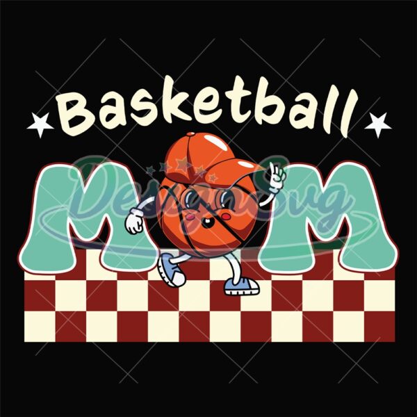 basketball-mom-checkered-mother-day-sport-fan-svg