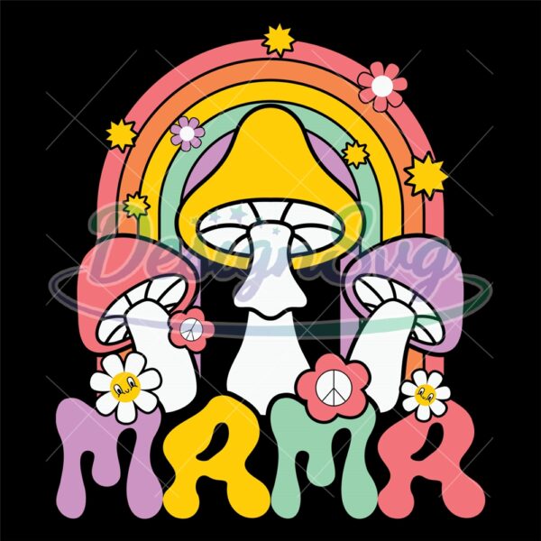 mama-daisy-mushroom-rainbow-mother-day-svg