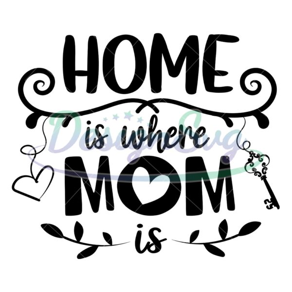 home-is-where-mom-is-mother-day-svg