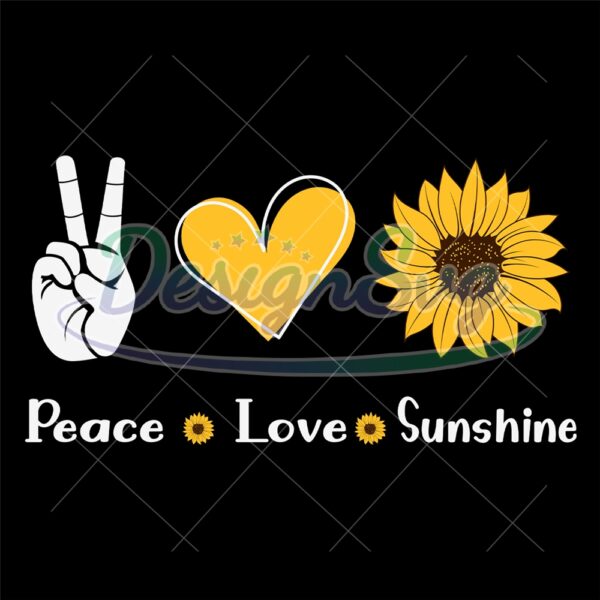 peace-love-sunshine-sunflower-day-svg