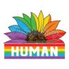 human-lgbt-rainbow-pride-sunflower-svg